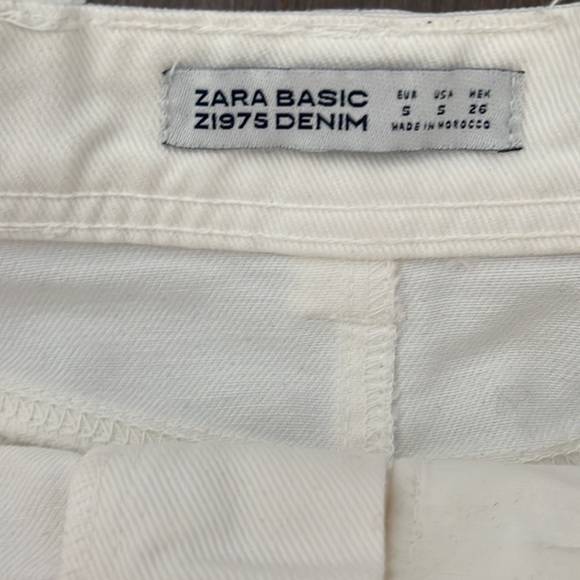 Zara white denim mini skirt - Picture 3 of 4